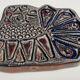 Vintage Scandinavian wall ceramic – Stylised hen – 1960s