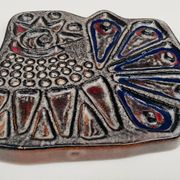 Vintage Scandinavian wall ceramic – Stylised hen – 1960s