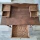 Antique solid wood desk with tiers – metal handles