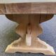 Large stripped solid oak monastery table – 200 cm