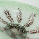 Magnifique grand bol en verre Art déco Ikora de WMF, Karl Wiedmann, années 1930, vert et