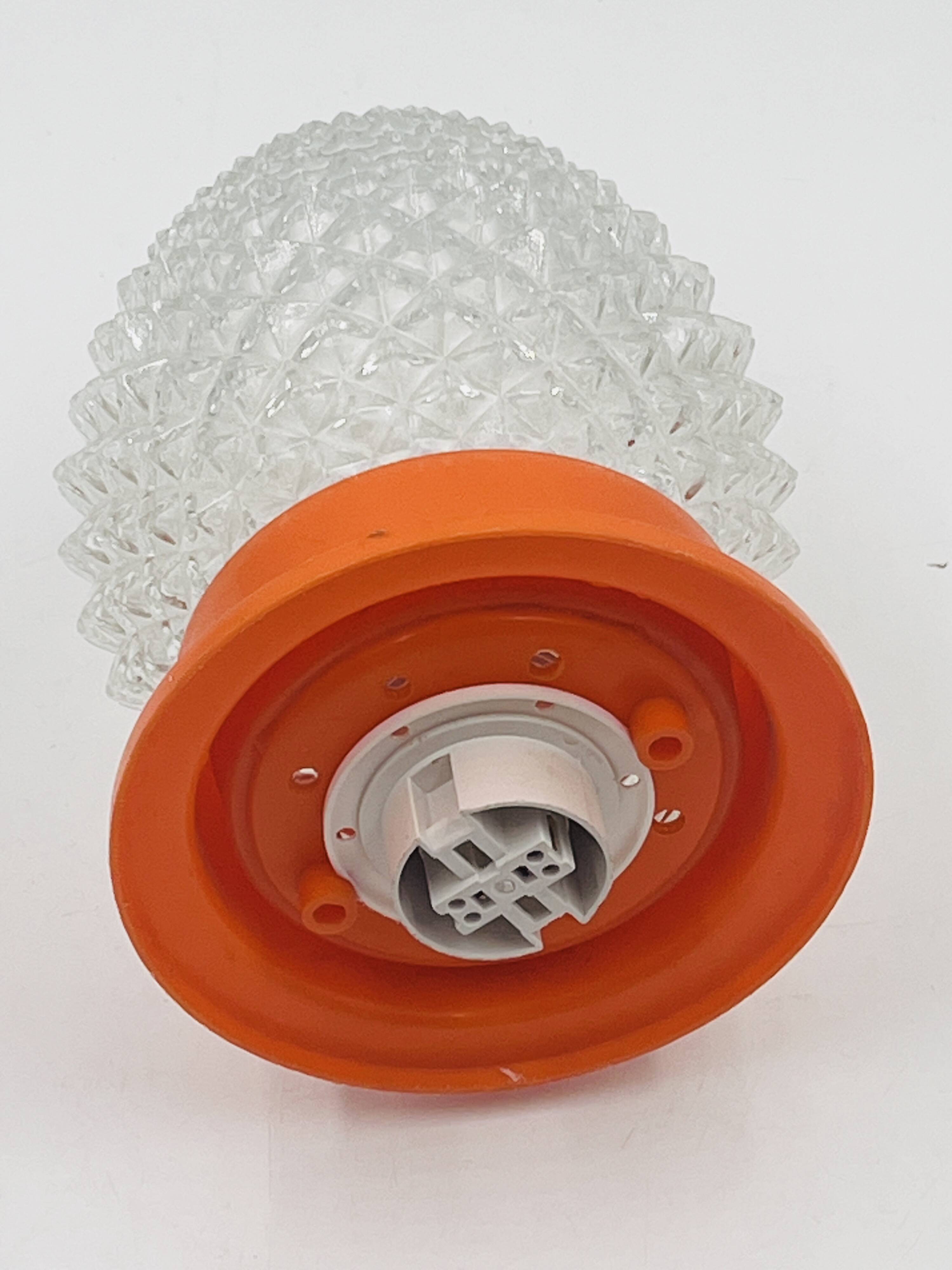 Orange Pinecone Ceiling Light