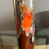 Slip glazed ceramic vase