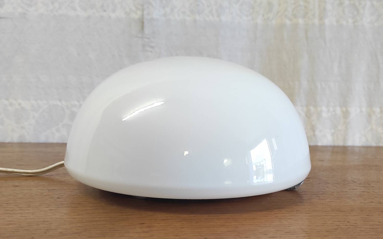 Opaline globe wall light 20 cm - 50s/60s