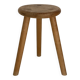 Solid wood tripod stool