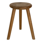 Tabouret tripod bois massif