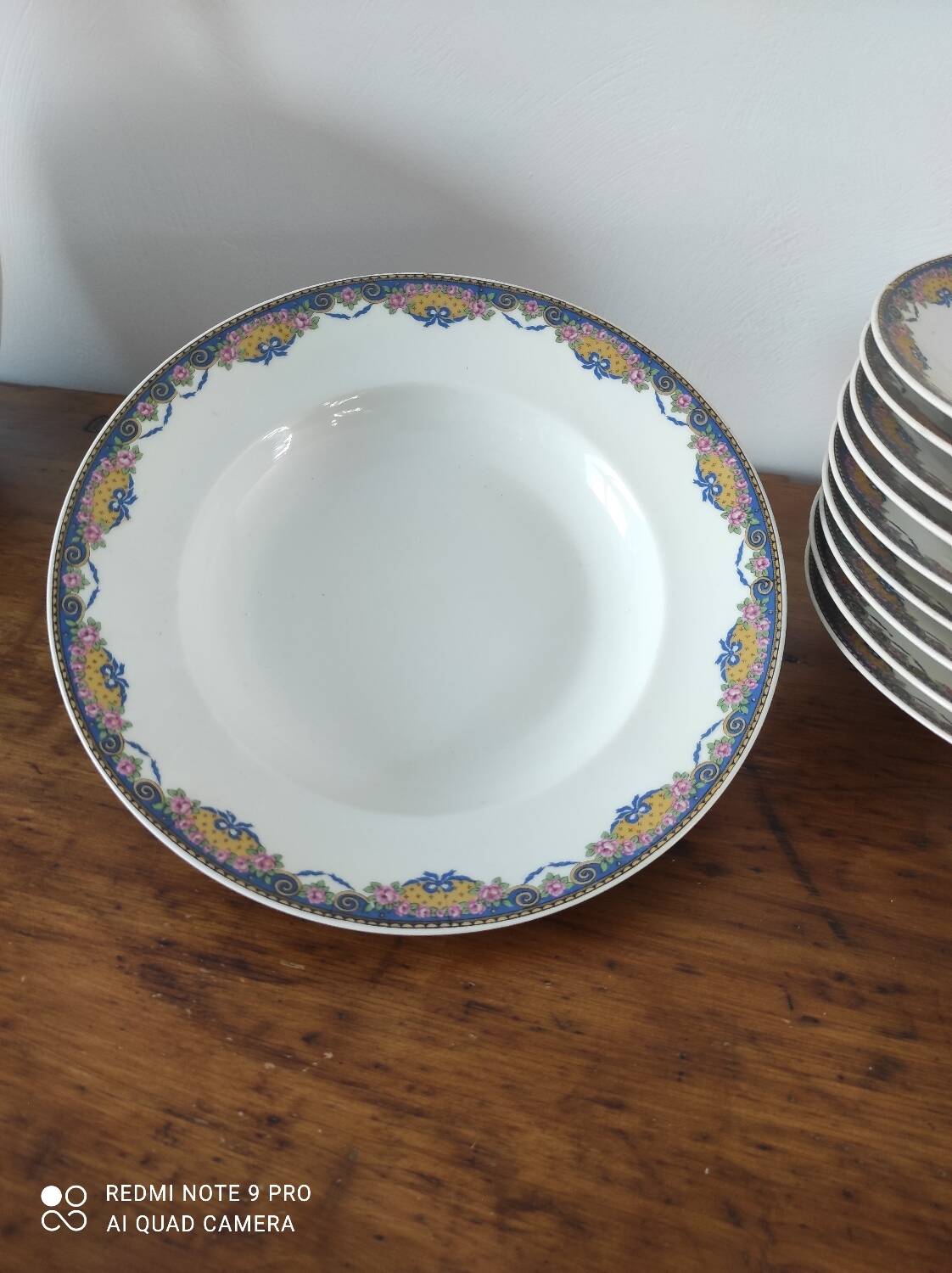 Lot of soup plates Limoges porcelain