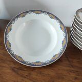 Lot of soup plates Limoges porcelain