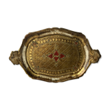 Florentine painted wooden tray