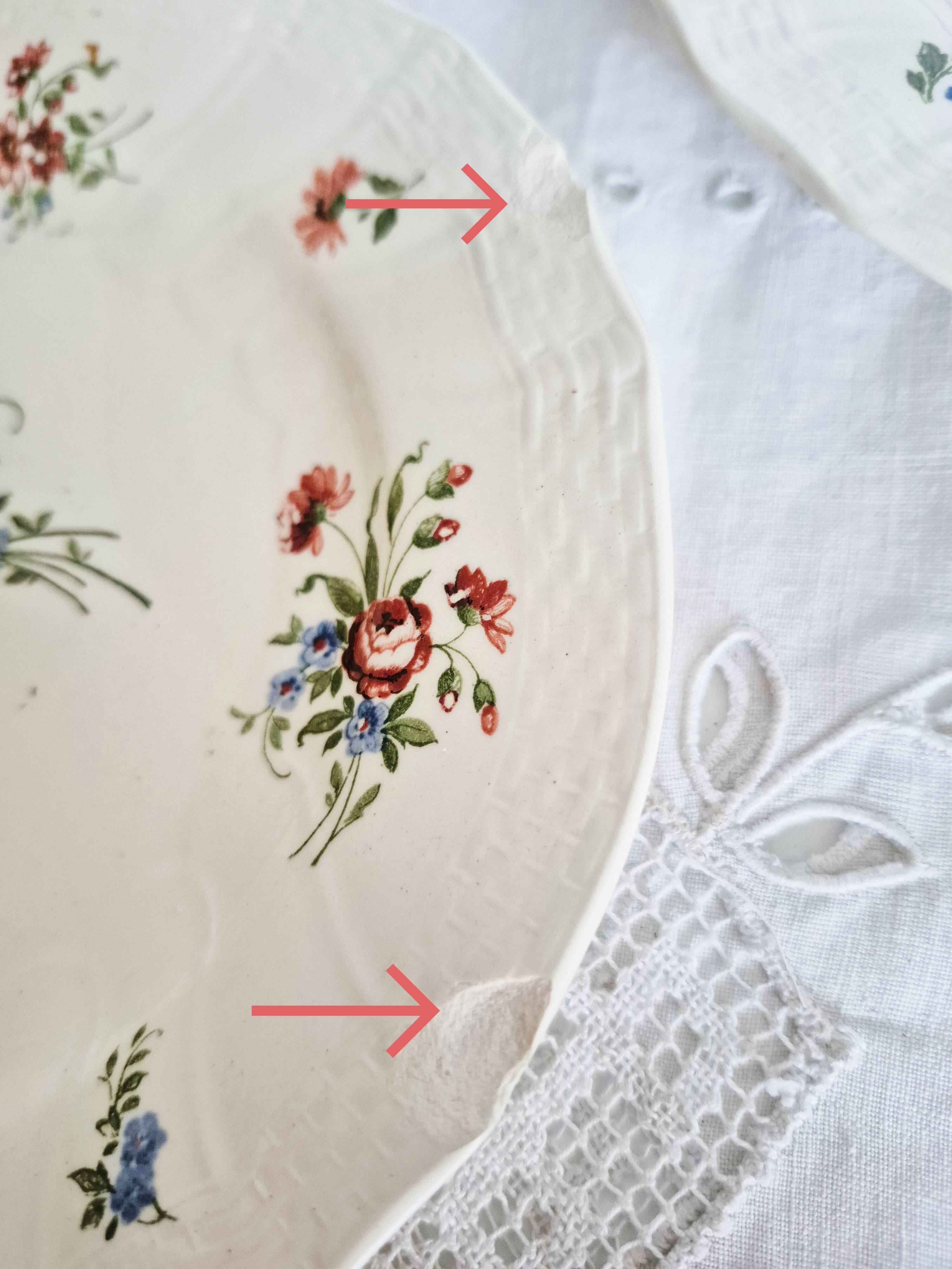 4 coupelles ou assiettes à pain  en faïence , Villeroy et Boch