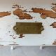 Patinated wooden table, restored.
