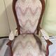 Large fauteuil voltaire "en violon" louis-philippe en noyer