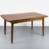 Table de Salle à Manger Extensible en Teck par Svend Aage Madsen pour K. Knudsen & Son, Danemark, années 1960