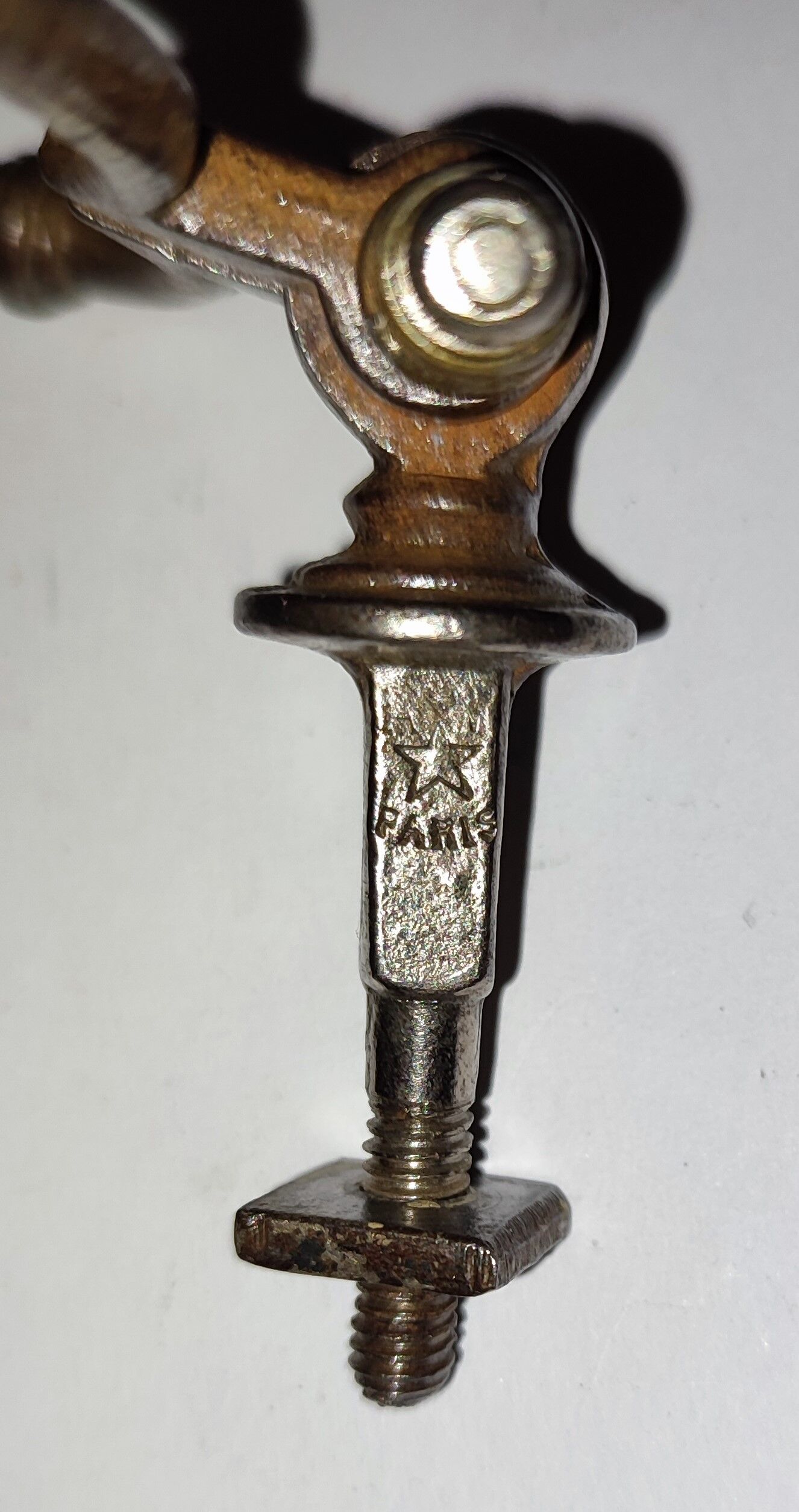 Upholstery handle in steel 1930s