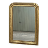 Antique Louis Philippe gilded vintage fireplace mirror - 86.5 x 62 cm