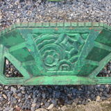 Art deco cast iron planter