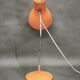 Josef Hůrka Orange Table Lamp for Napako, Czechoslovakia, 1960s