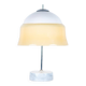 Mushroom desk lamp in opaline glass with a marble base, 1960s