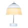 Mushroom desk lamp in opaline glass with a marble base, 1960s