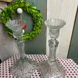 Set of 2 old Portieux torches