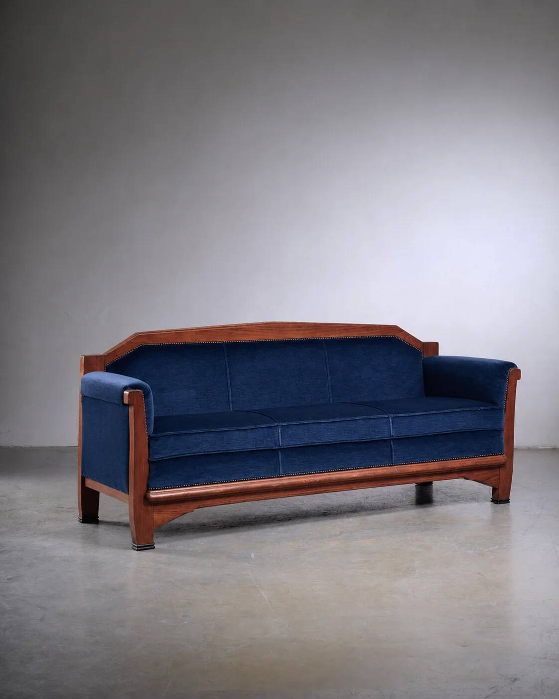 Sofa Art Déco École d'Amsterdam, années 1930