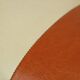 Round Vintage Pouf Orange Cream Two-Tone Skai Sixties