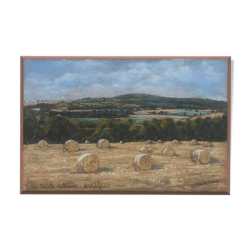 Painting in pastel by J Perrin Cornu