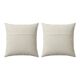 Lot de 2 housses de coussin brodées vintage 61x64 cm