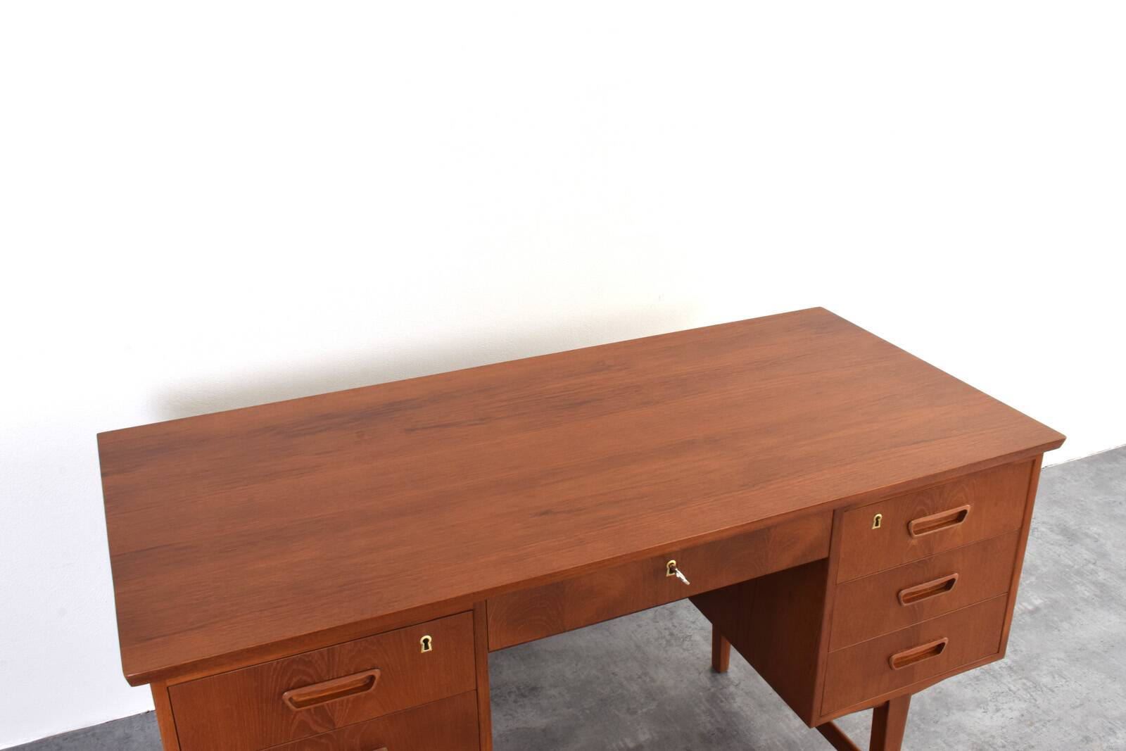 Mid-Century Modern Danish Teak Executive Desk, 1960s