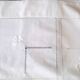 White cotton sheet with embroidery and cutwork 2.25 x 3.05 m