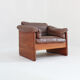 Vintage Danish mid-century armchair in solid teak by Mikael Laursen 1960s