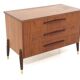 Commode scandinave en teck, Bröderna Gustavssons, Markaryd, Suède, 1950