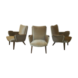 lot of 5 chairs Danish 50/60s Arno Votteler Knoll