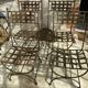 4 chaises en fer