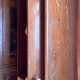 Beautiful vintage 20th-century American cylinder desk and its chair.