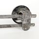 Pair of wall hooks in steel, industrial style, 1950s