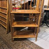 Bamboo standing shelf from the 60s
