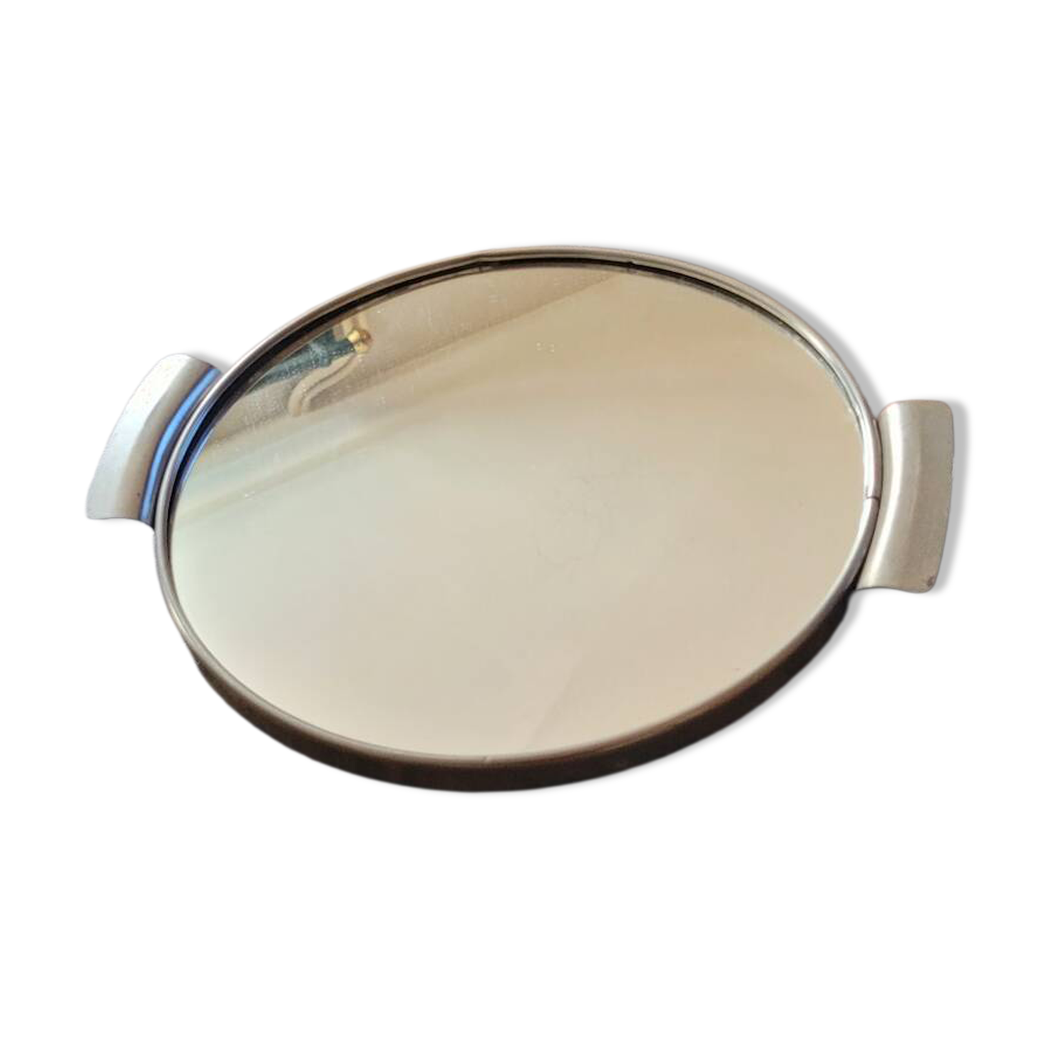 1950s tripod mirror plateau