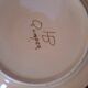 Old HB Quimper Plate Ceramic Geometric Floral Design Brown Yellow