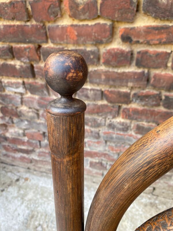 Fauteuil bambou et cannage adulte