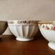 Set of 12 mismatched porcelain bowls