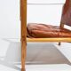 Chaise Safari Kaare Klint en chêne et cuir par Rud Rasmussen