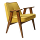 Vintage armchair Scandinavian design yellow mellow by Chierowski