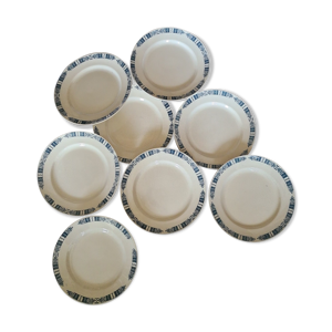 Assiettes plates et piedouche Terre