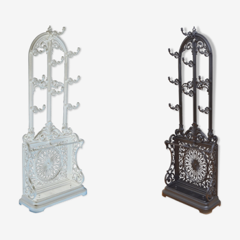 Pair of victorian cast iron hall stands