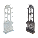 Pair of victorian cast iron hall stands