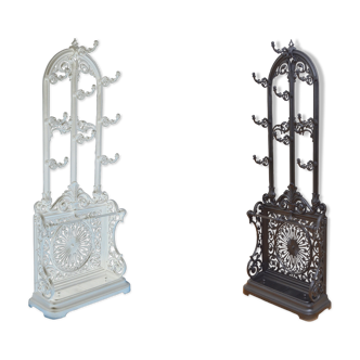 Pair of victorian cast iron hall stands