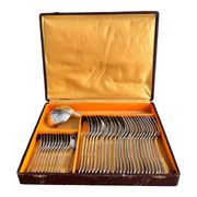 Vintage Ercuis cutlery set of 37 pieces, Chinon model.