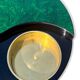 Rotating coffee table Yin Yang by Willy Rizzo, brass, 1970s