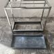 Chromed metal umbrella stand
